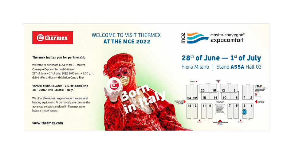 Thermex at the international MCE exhibition in Milan